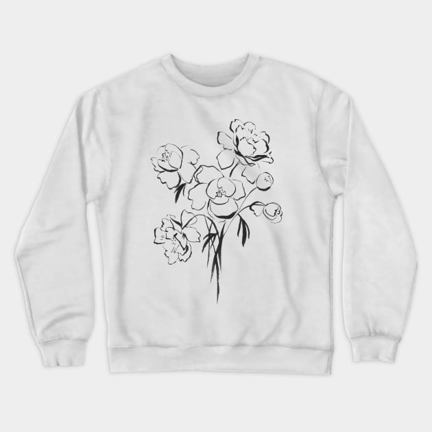 Peony Lines Matisse Crewneck Sweatshirt by themintgardener